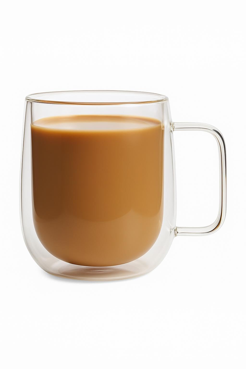 Vedic Tatva Double Wall Glass Cup 260ml – Pack of 2 | Insulated Coffee & Tea Mug for Hot/Cold Drinks – Stylish, Microwave Safe – Espresso, Milk, Cappuccino, Juice, Chocolate