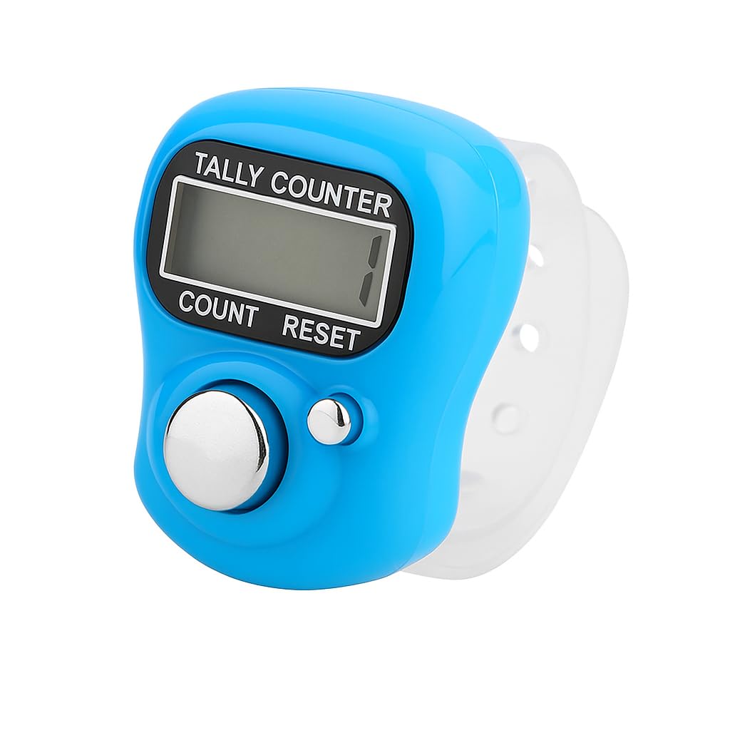 Vedic Tatva Digital Finger Tally Counter – Adjustable Ring Design, 5-Digit LCD Display for Jap Mantra, Cricket, Inventory, & More | Compact & Accurate