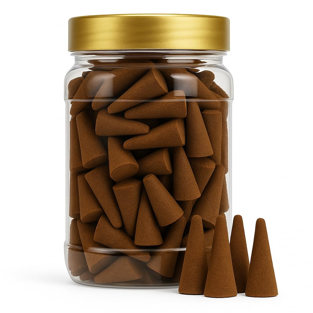 Sandalwood Dhoop Cones for Pooja – Pack of 200