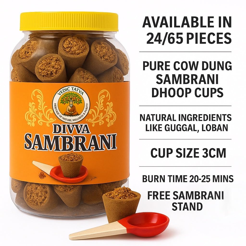 Sambrani Dhoop Cups – Pack of 65