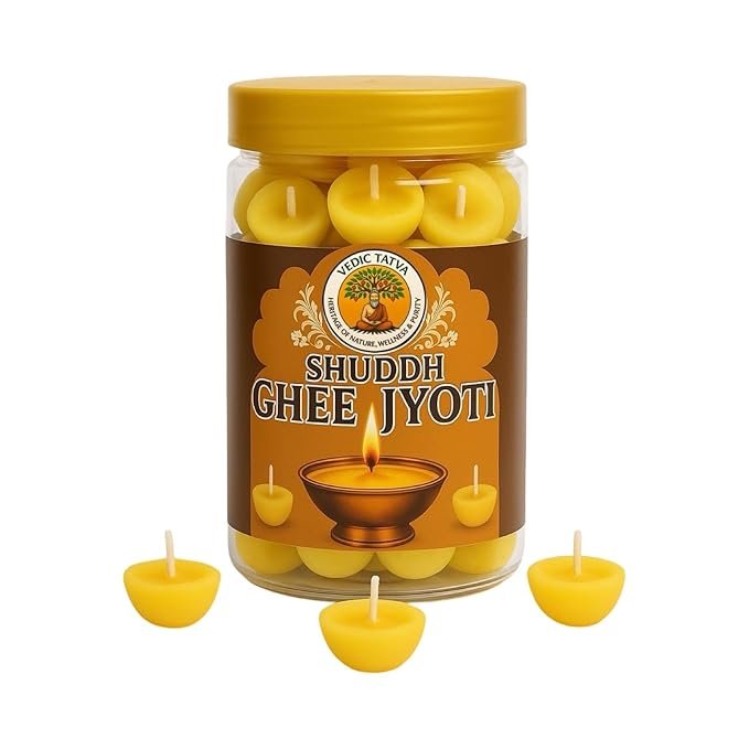 Pure Cow Ghee Diya Wicks - Pack of 150