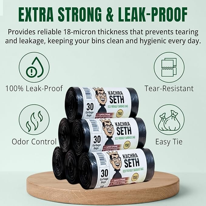 Garbage Bags Medium 19 x 21 Inch - 180 Count