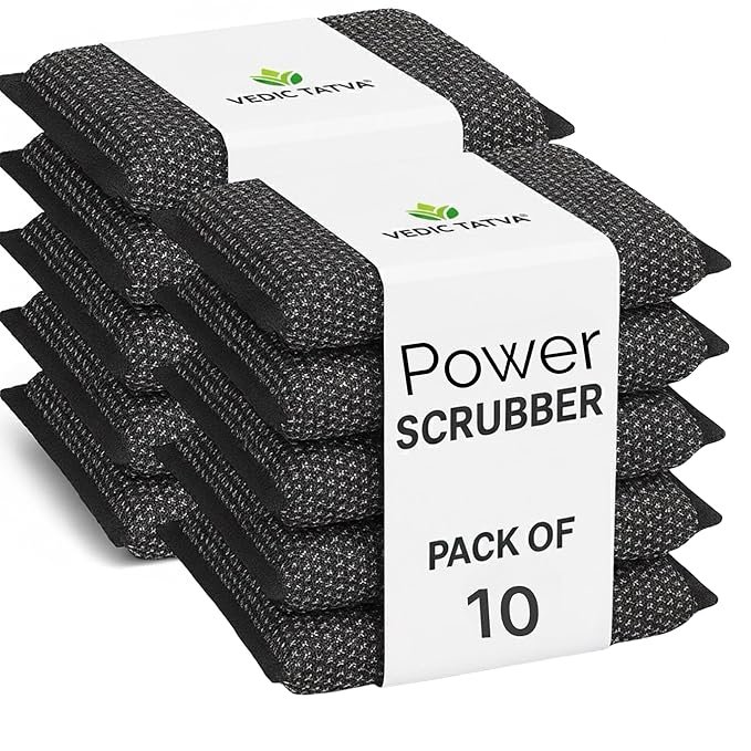 Power Scrub Set - Heavy Duty Steel Scrubbers Pack of 10