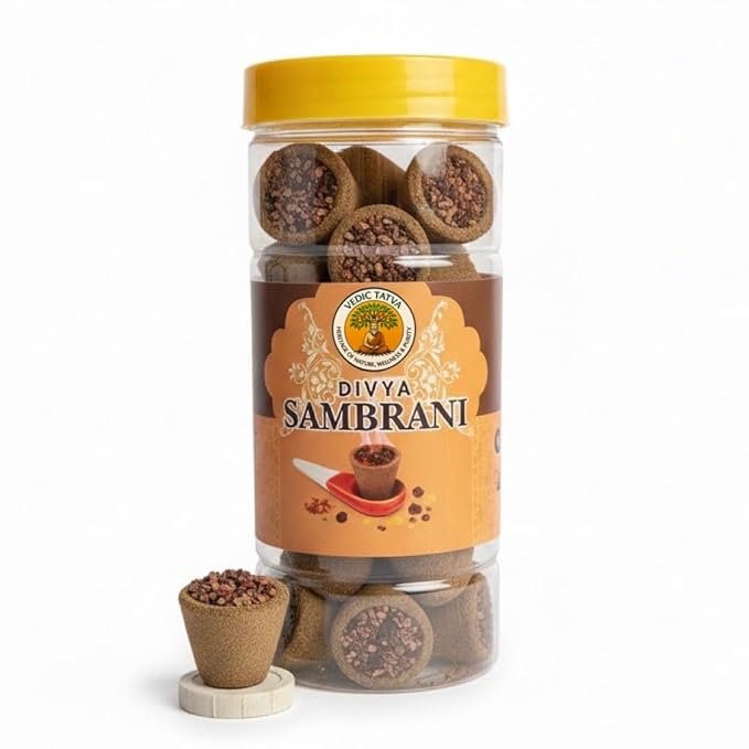 Sambrani Dhoop Cups with Stand - Pack of 24