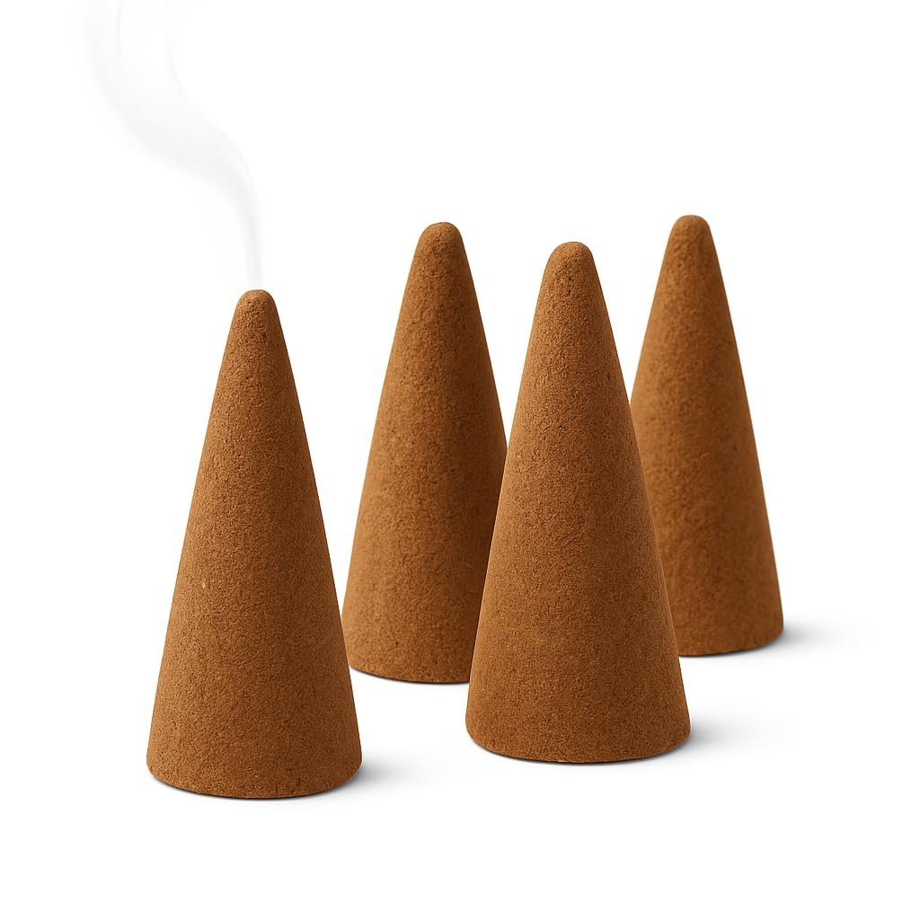 Sandalwood Dhoop Cones for Pooja – Premium Pack of 200